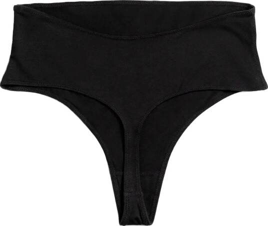 Boob Maternity Thong - BLACK - S