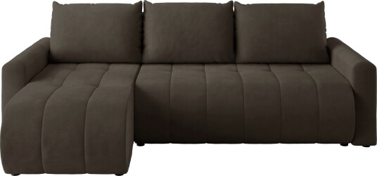 Fynrican 3 seters sovesofa med divan Polo 877 mørk brun
