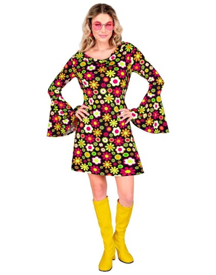 60 Talls Blomstrete Hippiekostyme til Dame