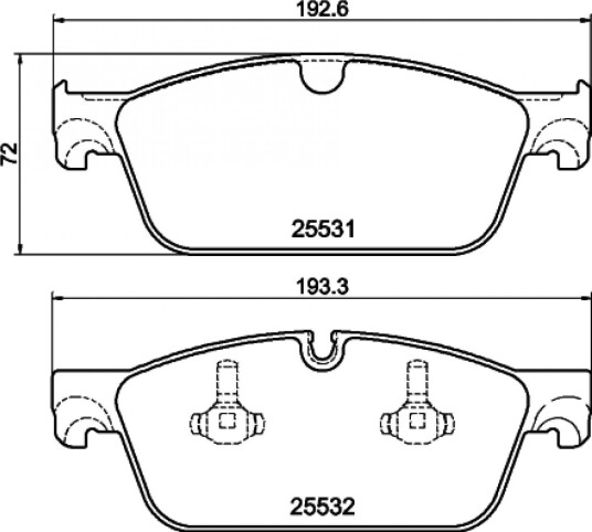Bremseklosser HELLA 8DB 355 020 841