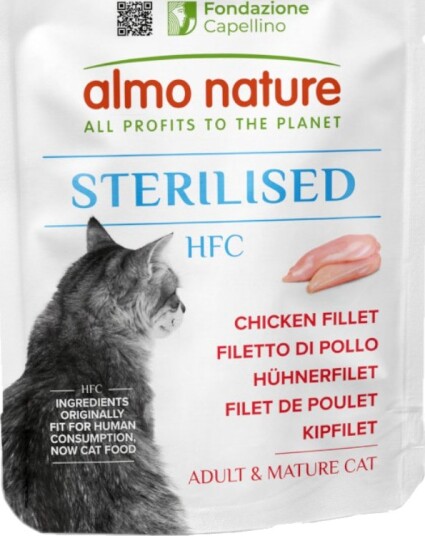 Almo Nature Hfc Våtfôr Sterilised Kyllingfilet 6 X 50 G
