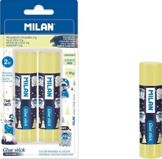 Milan Milan Lim I Stift Milan 21G The Yeti 2 Stk I Blister Blå