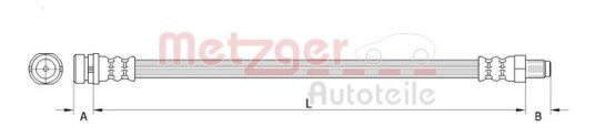 Bremseslange METZGER 4111335
