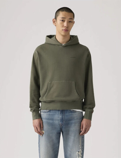 Levi"s® The Authentic Hoodie Garment D Khaki green S