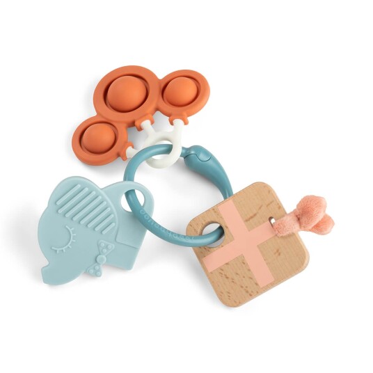 Done by Deer Sensory Activity Ring Celebration Colour Mix Blue ELPHEE:7.5X 6.5CM.RING:Ø 7.5CM Done by Deer Sensory Activity Ring Celebration Colour Mix Blue ELPHEE:7.5X 6.5CM.RING:Ø 7.5CM