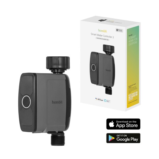 Hombli - Smart Outdoor Bluetooth Water Controller 2 - Black Hombli - Smart Outdoor Bluetooth Water Controller 2 - Black