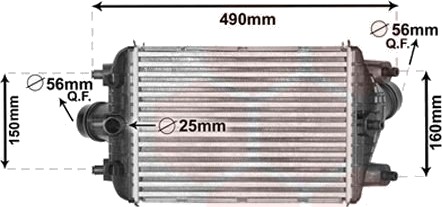 VAN WEZEL 74004081 Intercooler
