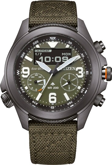 Citizen Herreklokke JV1005 02W Promaster Grønn/Tekstil Ø44 mm