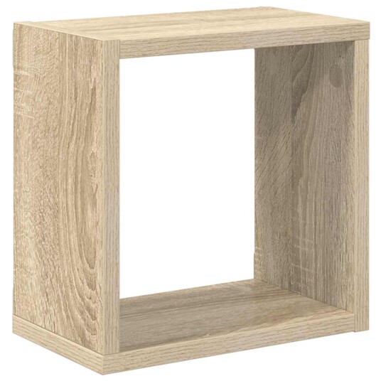 Vegghyller kubeformet 2 stk sonoma eik 26x15x26 cm