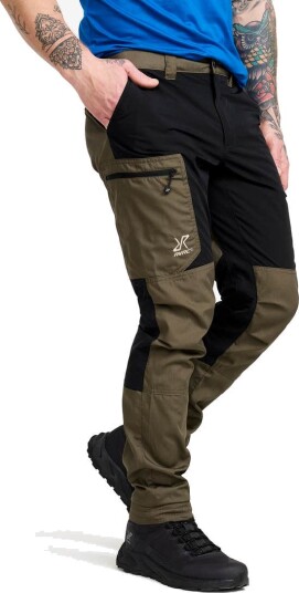 Revolutionrace Rambler Lightweight Pants Herre Light MossGray/Black 3XL Turbukse & Fritidsbukse