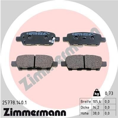 ZIMMERMANN 25778.140.1 Bremseklosser