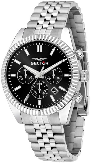 Sector 240 Herreklokke R3273640001 Sort/Stål Ø41 mm