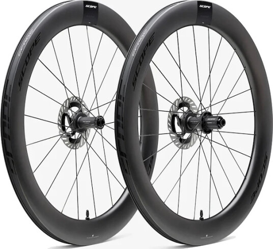 Scope R6.A 700c 65mm hjulsett XDR body disc carbon svarte decals