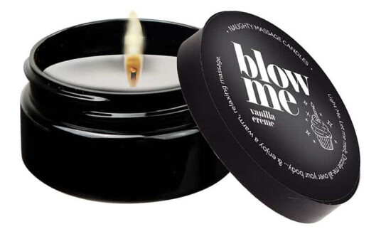 Sexy mini massasje lys - blow me Sexy mini massasje lys - blow me