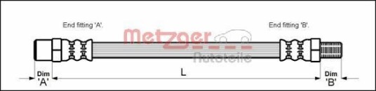 Bremseslange METZGER 4113270