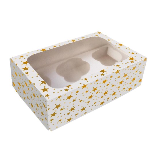 Eske Til 6 Muffins Gullstjerner Pk/1 | Slikkepott.No