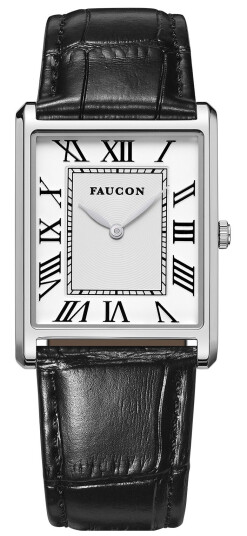 Faucon Carré F10035 - Herre - 28 mm - Analog - Kvarts urverk - Safirbelagt mineralglass