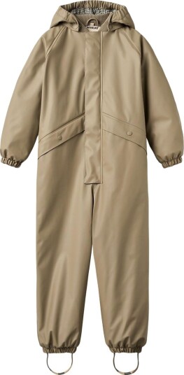 Wheat Regndress m. Termos PU Aiko Grey Stone Wheat 3 år (98) Regndress Beige Brun Grå
