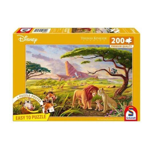 Schmidt Thomas Kinkade Puslespill 200 Brikker Disney Løvenes Konge