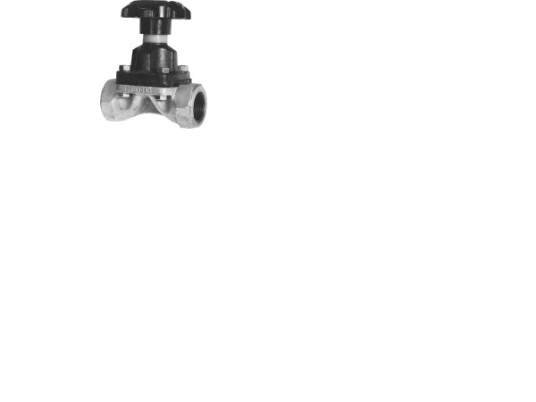 1.1/2" Saunders Ventil, Galvaniseret