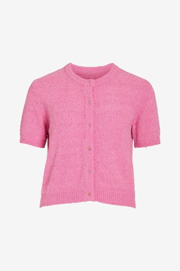 Vila - Kardigan viCilla S/s V-neck Cardigan/ka - Rosa