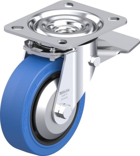Blickle 749337 L-Poev 100G-St-Sb-Fa Styrehjul Med Brems 100 Mm 200 Kg (1 Stk.)
