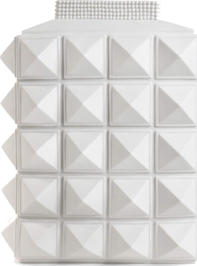 Jonathan Adler Charade Studded Vase - White - H:20CM