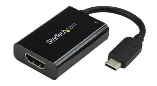 StarTech USB-C til HDMI Adapter 4K 60Hz med 60W USB Power Delivery - Svart