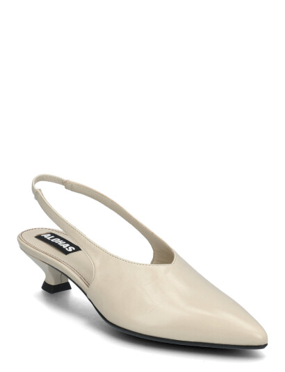ALOHAS Eros Black Leather Pumps - Cream - 36 ALOHAS Eros Black Leather Pumps - Cream - 36