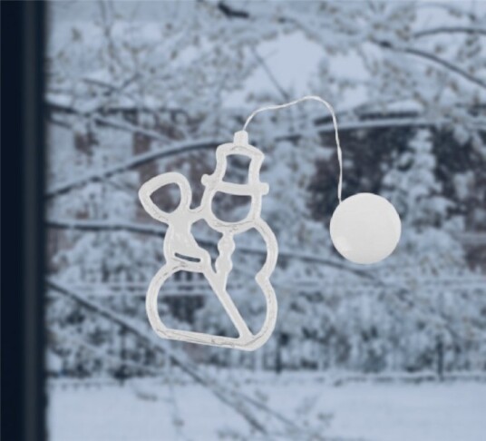 LED-lampe for julen, Snømann