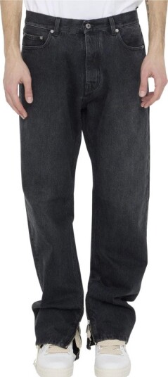 Off White, Herre, Jeans, Svart, W30,
