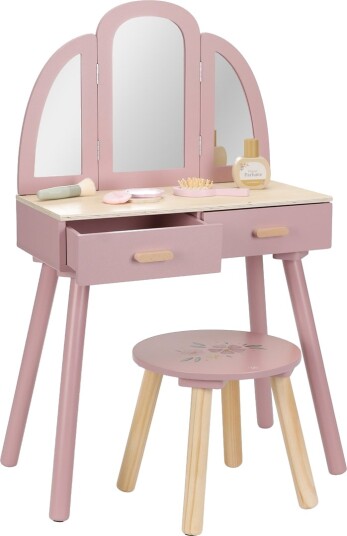 Little Dutch Vanity Table Pink ONE SIZE Little Dutch Vanity Table Pink ONE SIZE