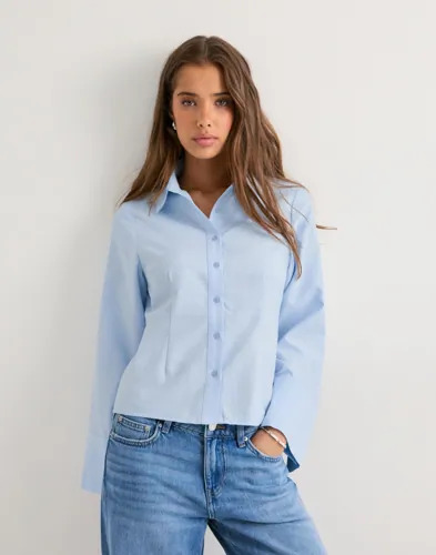 Neo Noir Blå Rosa Oxford Shirt