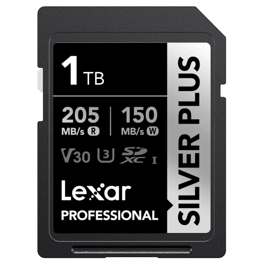 Lexar Pro Silver 1066X SDXC UHS I 1TB 1TB. R205/W150. U3 V30