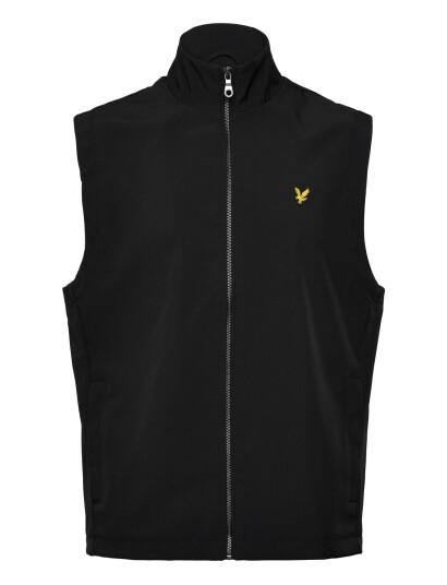 Lyle & Scott Mesh Back Softshell Funnel Neck Gilet Black S