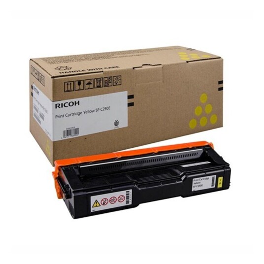 Ricoh SP C250E Y Toner - 407546 Original - Gul 1600 sider Ricoh SP C250E Y Toner - 407546 Original - Gul 1600 sider