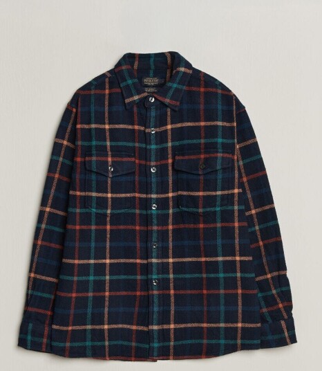 Pendleton Big Pocket Shirt Dark Blue Check