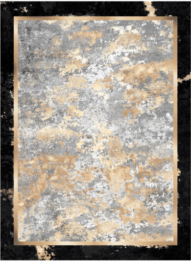 Wilton teppe Peri svart/multi Størrelse: 160 x 230 cm