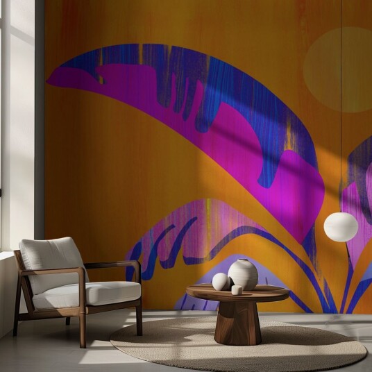 Tapet   Abstrakt tropisk design