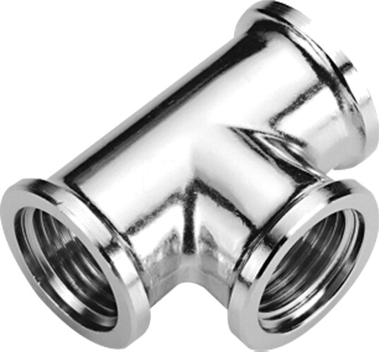 Fonta T-Rør 3/8" Forkrommet