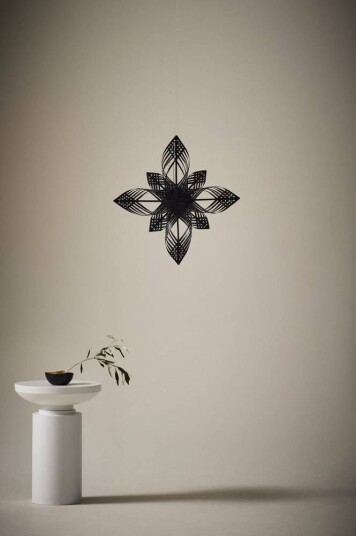 Jotex BIRK julestjerne, diameter 45 cm Svart 1704963-01-0 1693111-02-0