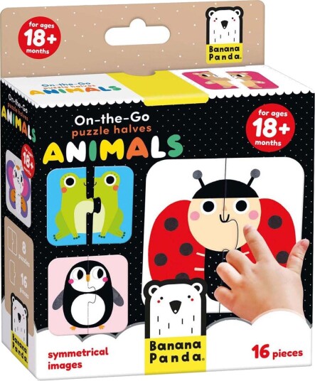Banana Panda Puslespill To Go 16 Brikker Fra 18 Mnd Dyrehalvdeler