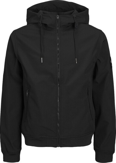 Jack & Jones Plus Softshell jakke Jjebasic Softshell Hood Svart
