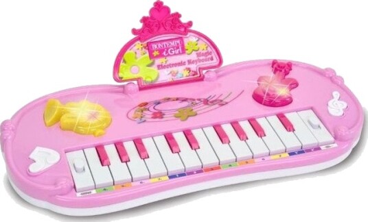 Bontempi Keyboard Med Lyseffekter 3+ År Rosa