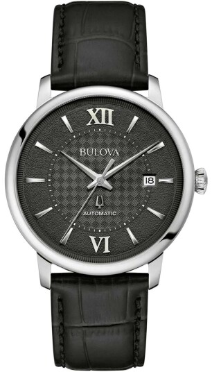 Bulova Herreklokke 96B441 Hudson Sort/Lær Ø39 mm Bulova Herreklokke 96B441 Hudson Sort/Lær Ø39 mm