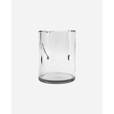 Clear vase Ø 15 x 20 cm glass klar