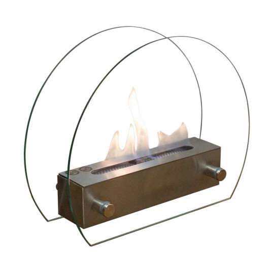 Scandiflames Biopeis til bord med sirkulære glass-sider Glass Scandiflames Biopeis til bord med sirkulære glass-sider Glass