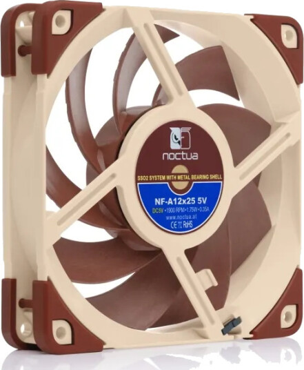 Noctua NF-A12x25 5V 120mm Kabinettvifte med Høyytelse