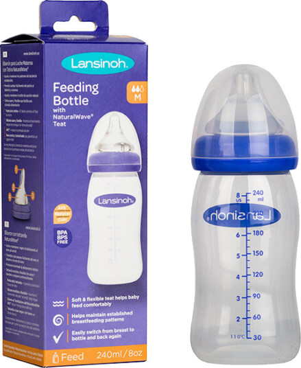 Lansinoh NaturalWave Tåteflaske 240 ml Lansinoh NaturalWave Tåteflaske 240 ml