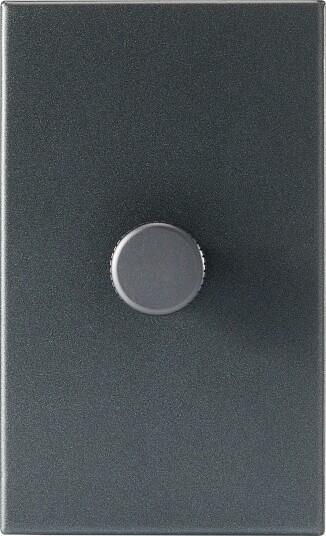 Single Rotary Wall dimmer Graphite Single Rotary Wall dimmer Graphite